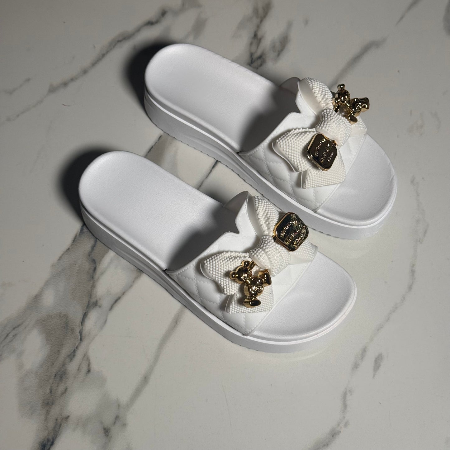 Hayley Slide - White