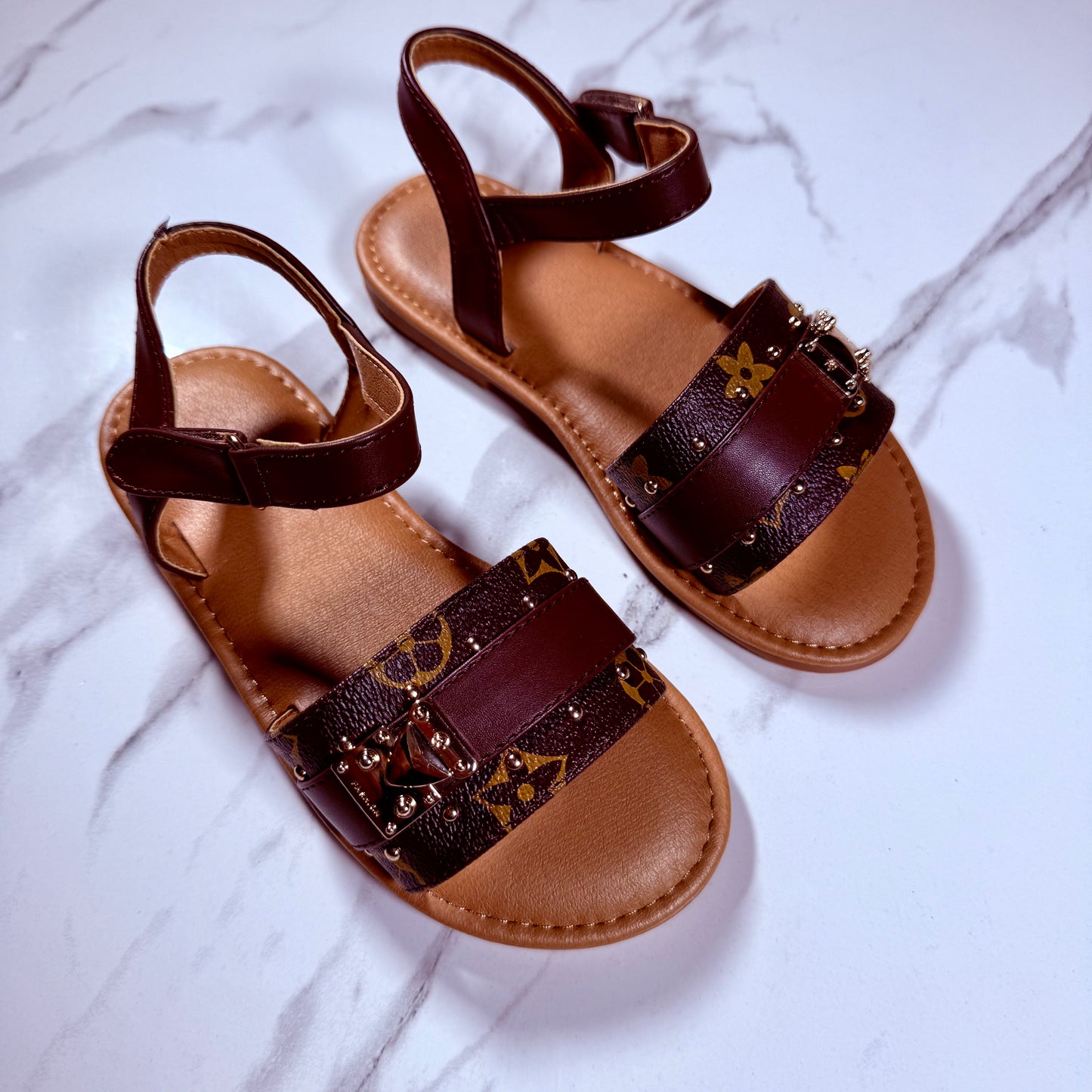Sienna Kids Sandals โ Brown