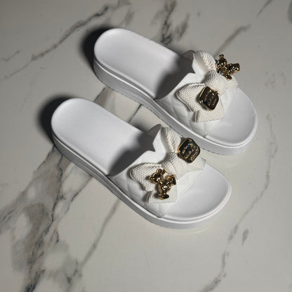 Hayley Slide - White