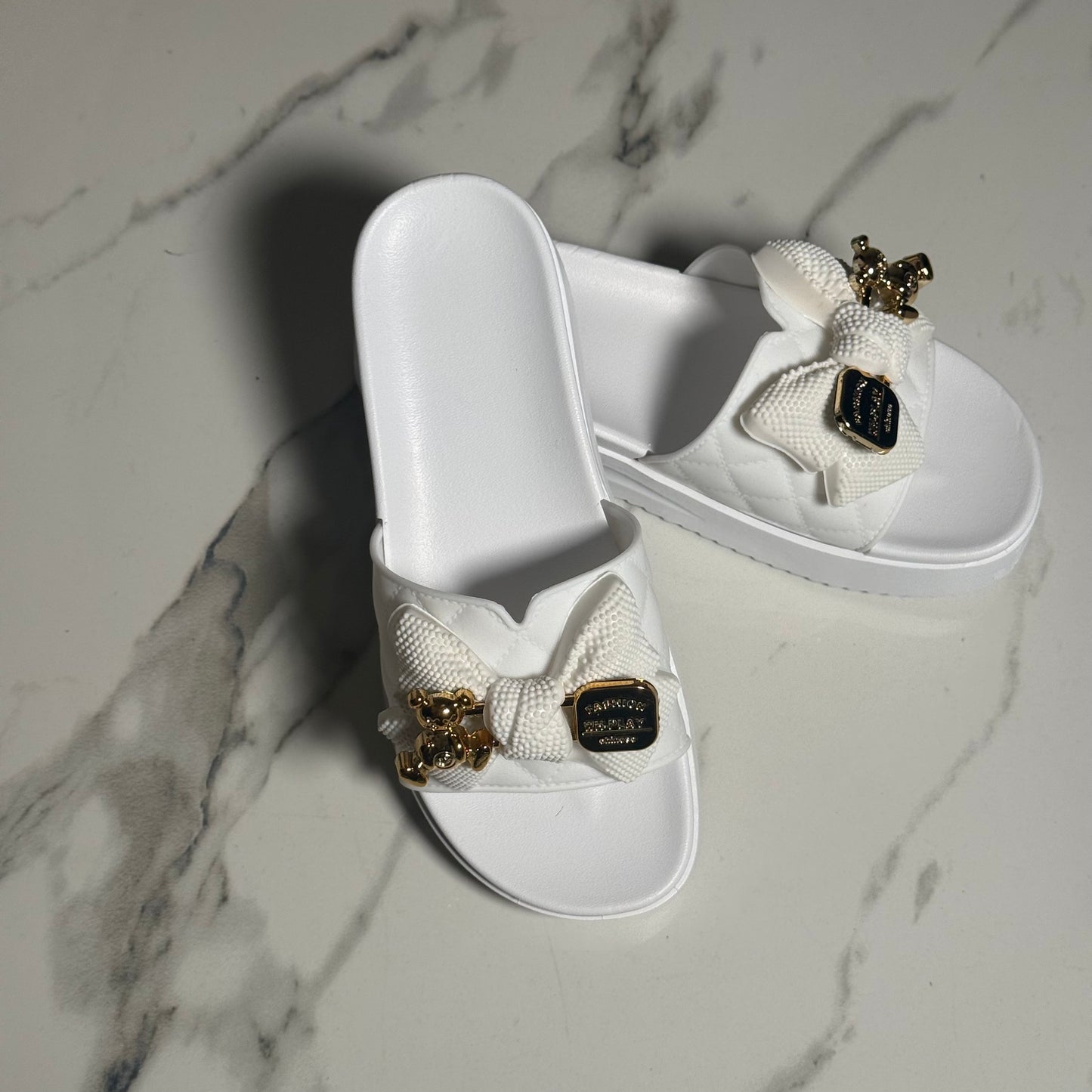 Hayley Slide - White