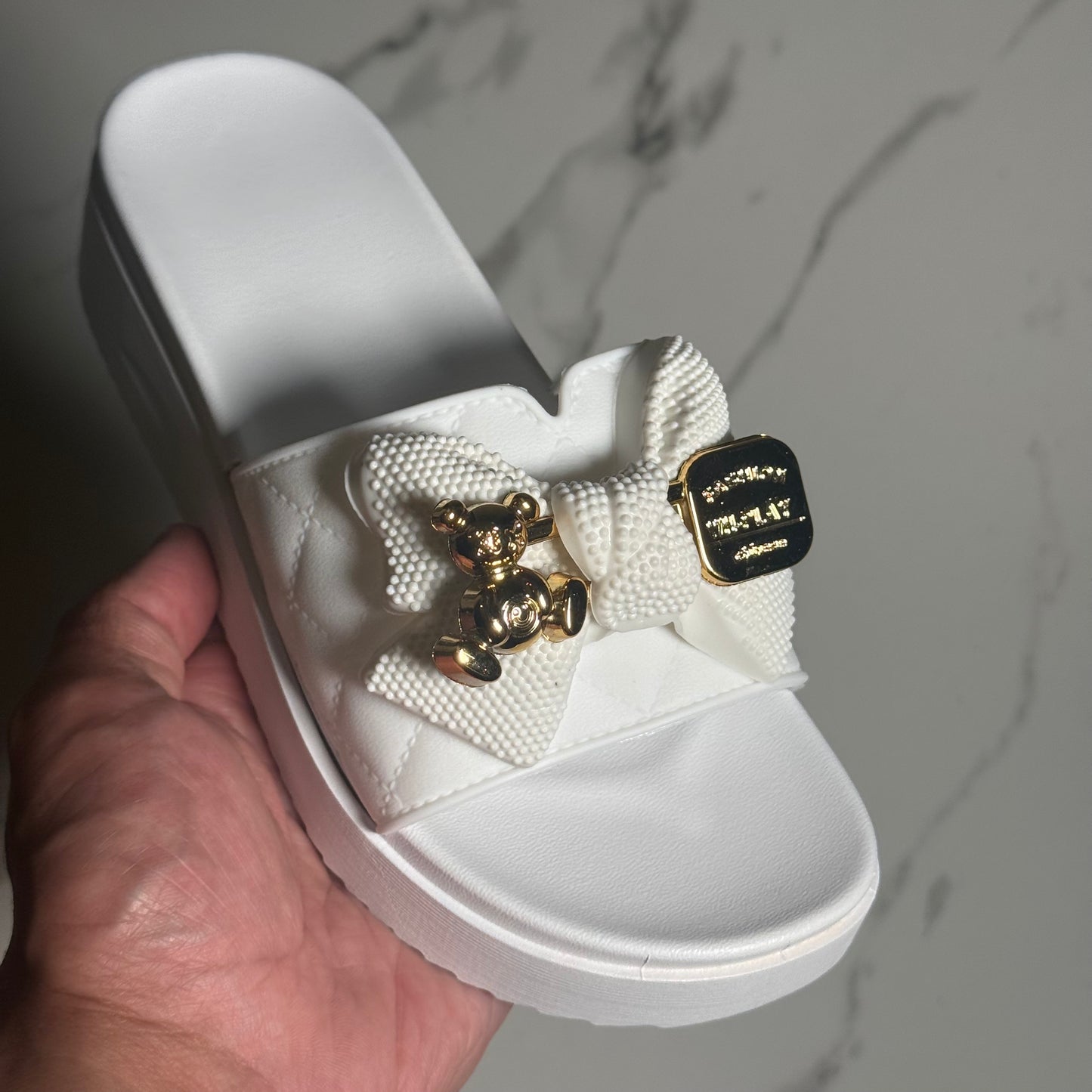 Hayley Slide - White