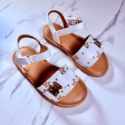 Sienna Kids Sandals - White