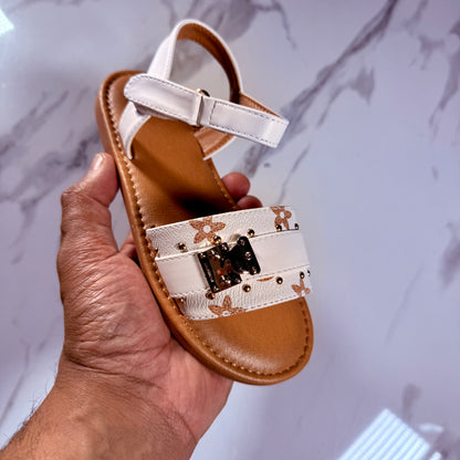 Sienna Kids Sandals - White