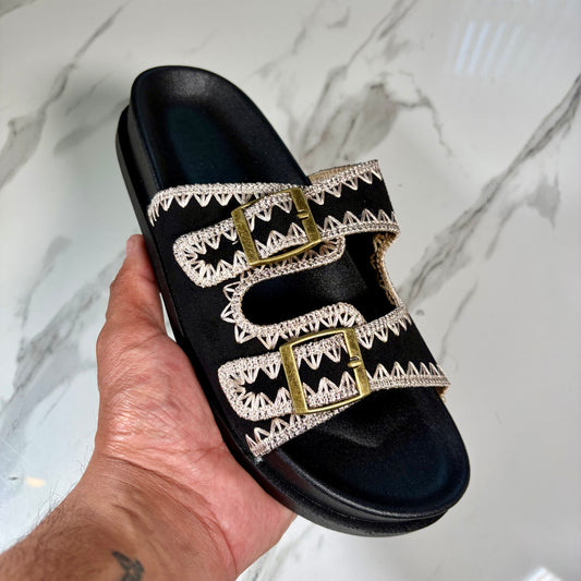 Unity Buckle Slide - Black